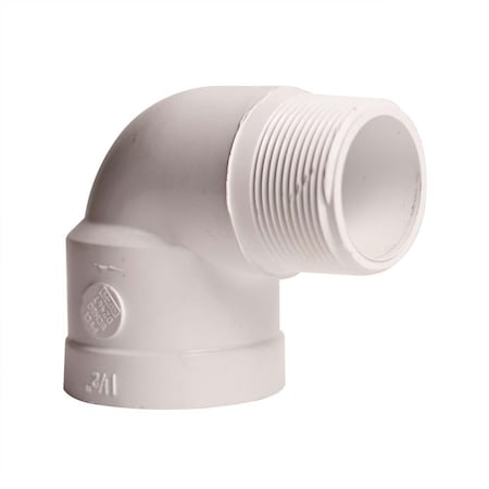 Thrifco Plumbing 1-1/2 Inch Male Thread x Female Thread PVC 90 Street Elbow SCH 8114194